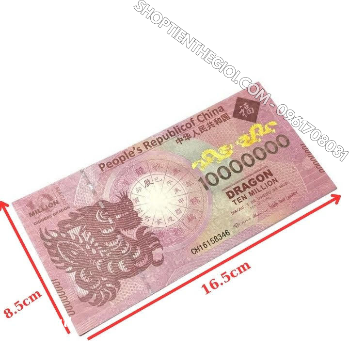 Tiền Lưu Niệm 10 Triệu Dola Macau Hình Con Rồng Năm 2000 - SP006029